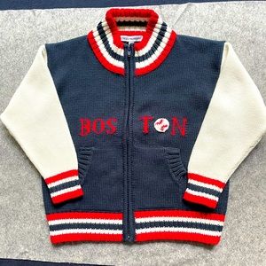 Boston Red Sox Boys Zip Sweater